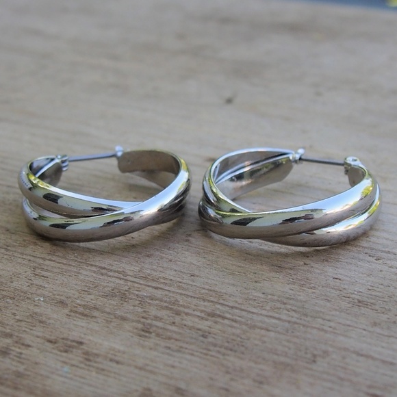 Vintage Jewelry - Twisted Double Hoops! Mix/Match Earrings 2/$10!